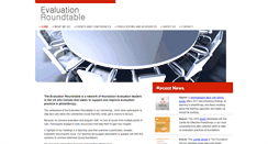 Desktop Screenshot of evaluationroundtable.org