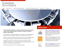 Tablet Screenshot of evaluationroundtable.org